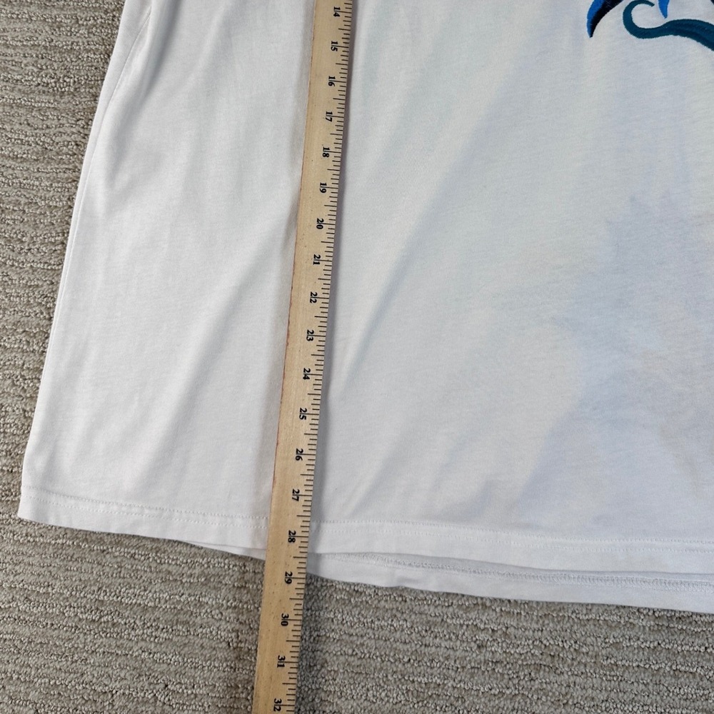 Scotch & Soda White Organic Cotton Floral Embroidered T-Shirt Mens Large - Picture 3 of 14